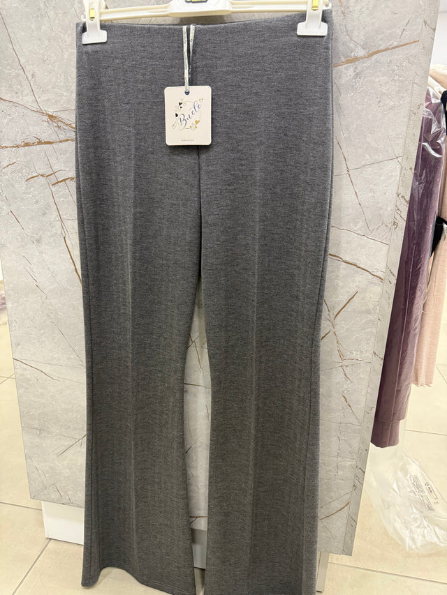 Pantaloni a zampa in punto Milano