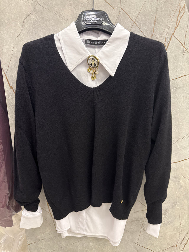 Maglia E.B scollo a V