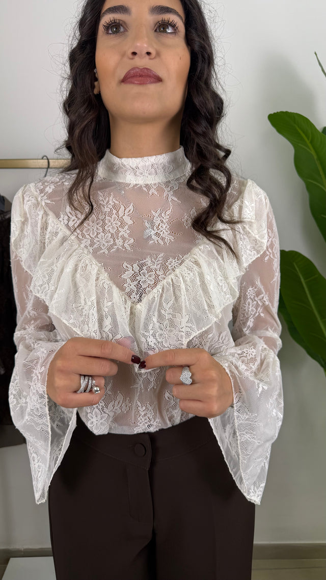 Sotto giacca in pizzo Eco