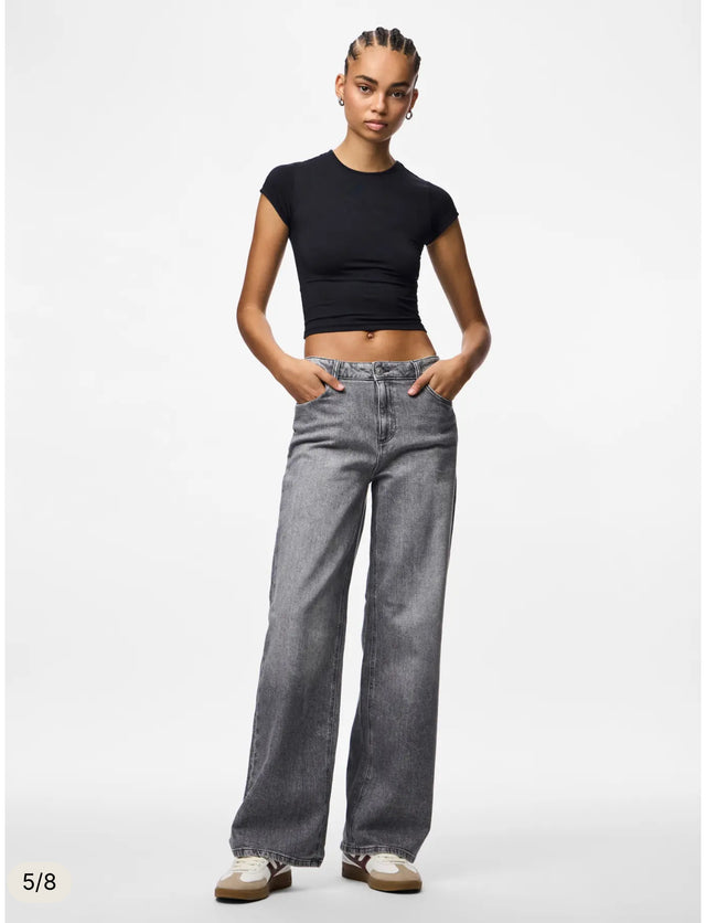 Jeans wide leg grey