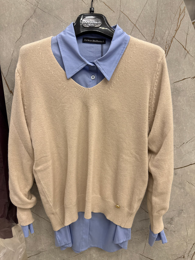 Maglia E.B scollo a V